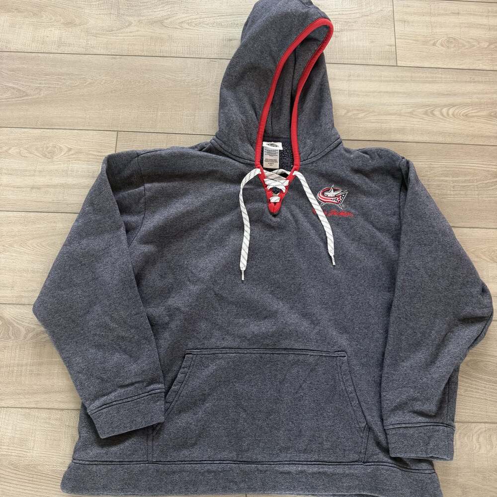 Columbus Blue Jackets Lace Up Hoodie XL 16/18